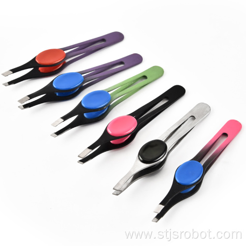 Factory supply beauty makeup eyebrow tweezers Multi-functional brows clip Makeup tweezers